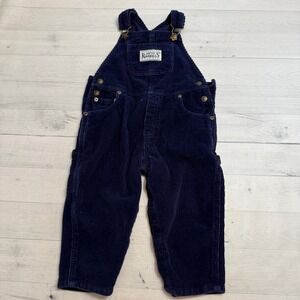 Lands' End roveralls navy blue corduroy overalls 3T